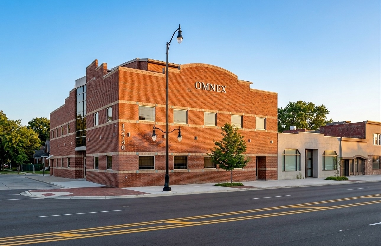 OMNEX's offices on West Warren Avenue in Dearborn, Michigan